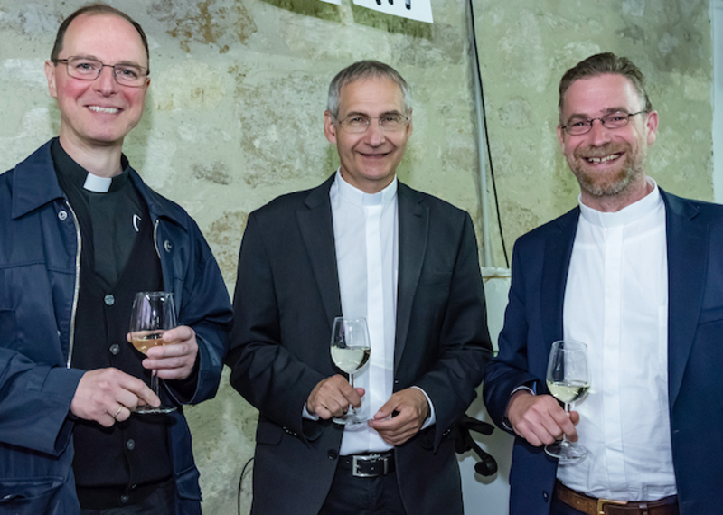 ehemaliger Bischofsvikar und Schriftleiter des “Glasnik” P. Stefana Vukits OMV, Generalvikar Mag. Michael Würger, Pfarrmoderator MMag. Stefan L. Jahns